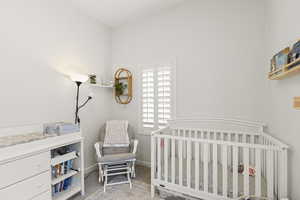 Large Secondary Bedroom with 10 ft ceiling height and large windows for natural sunlight