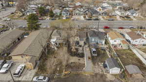 Bird's eye view of backyard