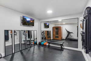 View of workout area