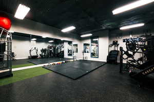 View of workout area