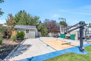 View of basketball court