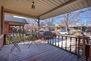 View of wooden terrace