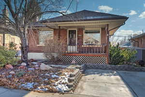 View of front facade featuring a porch