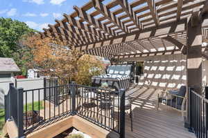 Deck with a pergola