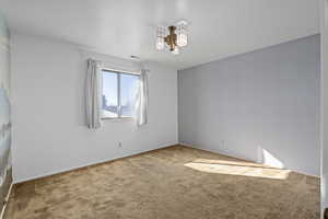 View of carpeted empty room