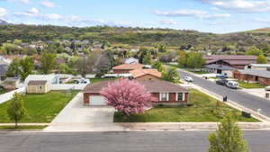 Bird's eye view featuring a residential view