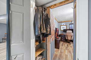 Walk in closet featuring light hardwood / wood-style floors