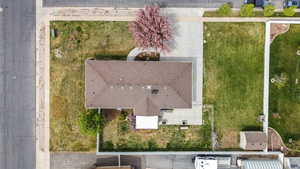 Birds eye view of property