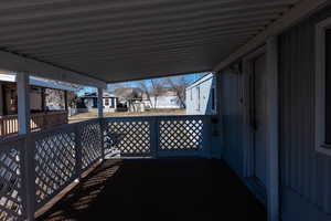 View of patio / terrace with a deck