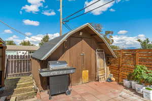 View of outbuilding