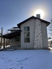 View of snow covered exterior