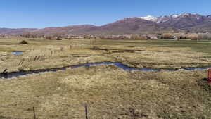 Mountain view with a rural view