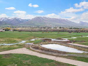 Mountain view with a rural view