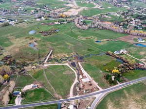 Aerial view featuring a rural view