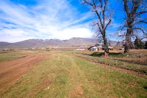 Mountain view featuring a rural view