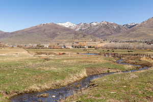 View of mountain feature featuring a rural view