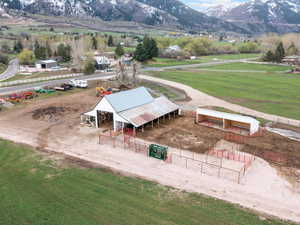 Exterior space with a mountain view and a rural view