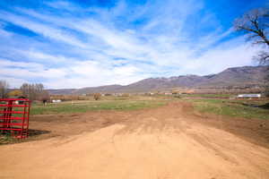 Mountain view with a rural view