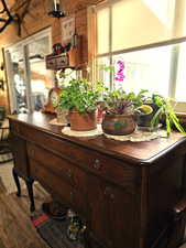 Sunroom located on the first floor toward the back of the home.