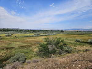 Mountain view featuring a rural view