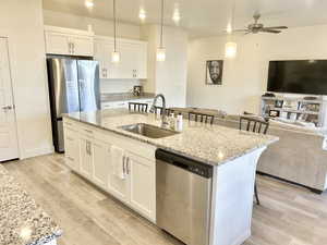 Open Kitchen with Granite Countertops