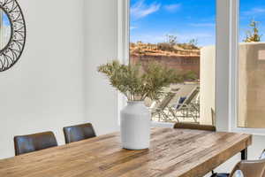 View of dining area