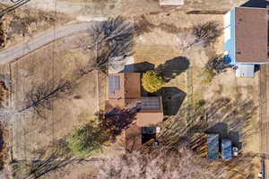 Birds eye view of property