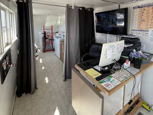 Office space with washer / clothes dryer