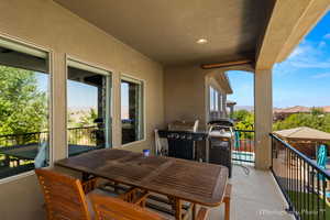 Balcony with grilling area