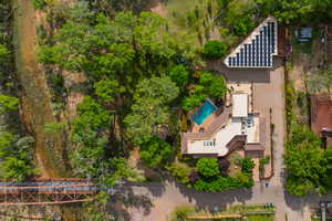 Aerial view of property and surrounding area