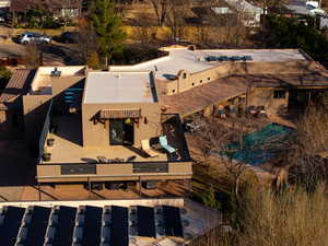 View from above of property