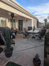 View of patio featuring grilling area