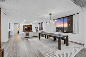 Dining space with LVP flooring