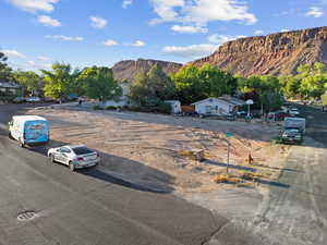 Exterior space featuring a mountain view