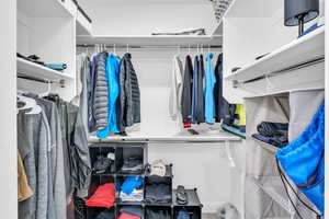 View of spacious closet