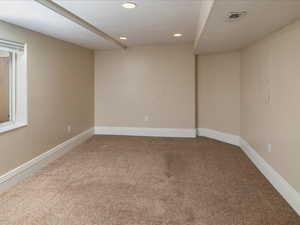 Empty room with carpet