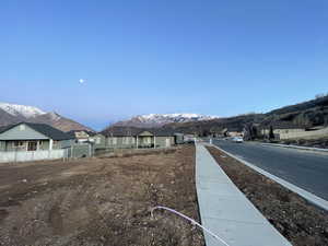 View of road featuring a mountain view