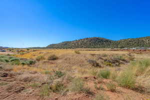 Property view of mountains featuring a rural view