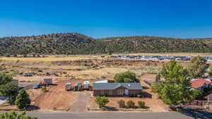 Aerial view featuring a rural view