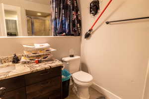 Basement 3/4 bathroom