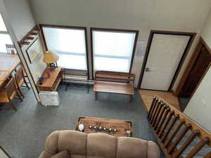 View of living room from level 2