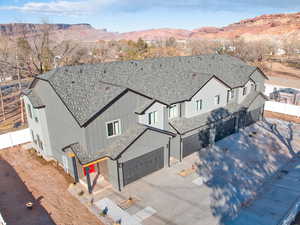 Bird's eye view featuring a mountain view