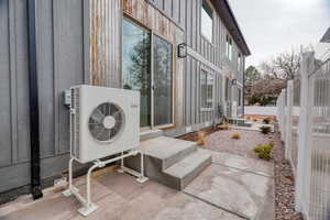 View of patio featuring ac unit