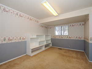 View of carpeted empty room