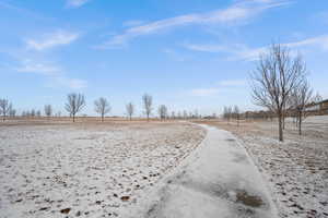 View of road with a rural view