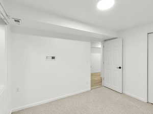 Basement bedroom