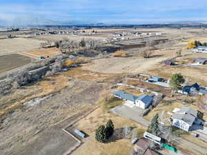 Aerial view with a rural view