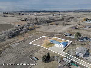 Bird's eye view with a rural view