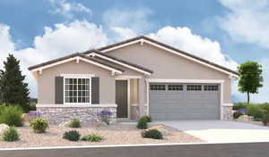 View of front of house featuring a garage