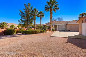 View of yard with a patio